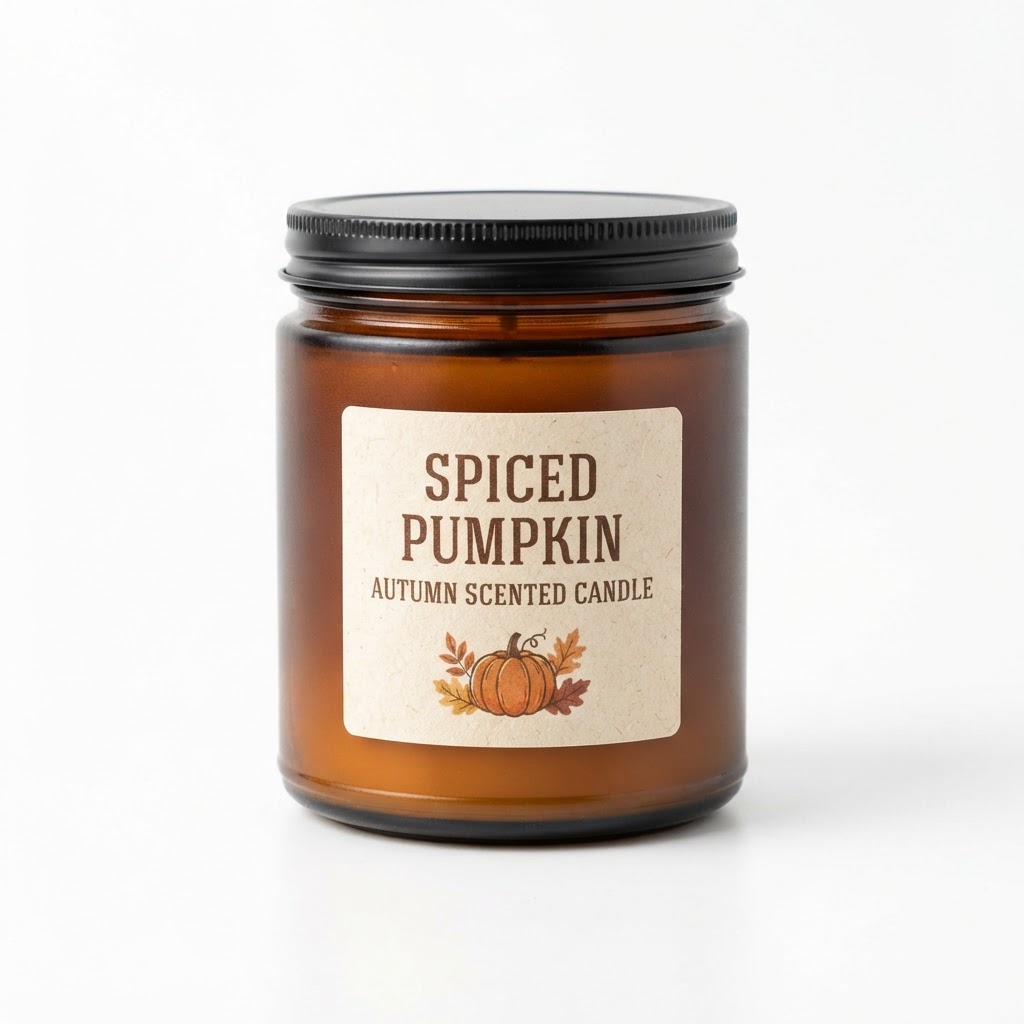 Spiced Pumpkin Autumn Scented Candle