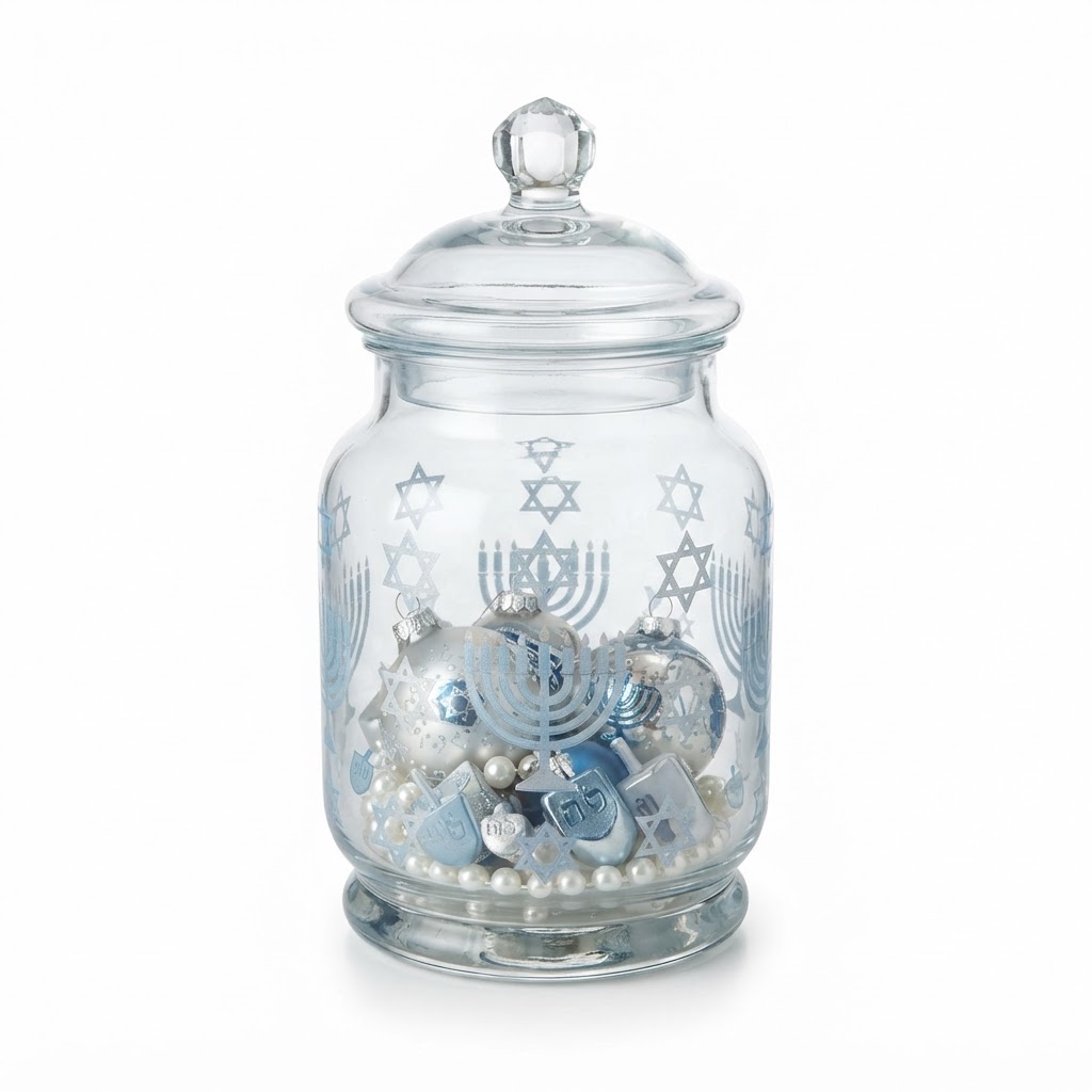 Elegant & Peaceful Decorative Glass Apothecary Jar