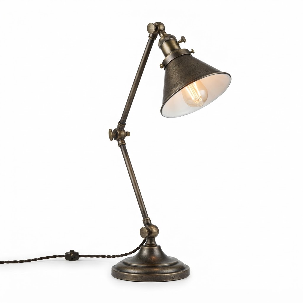 Antique Brass Desk Lamp