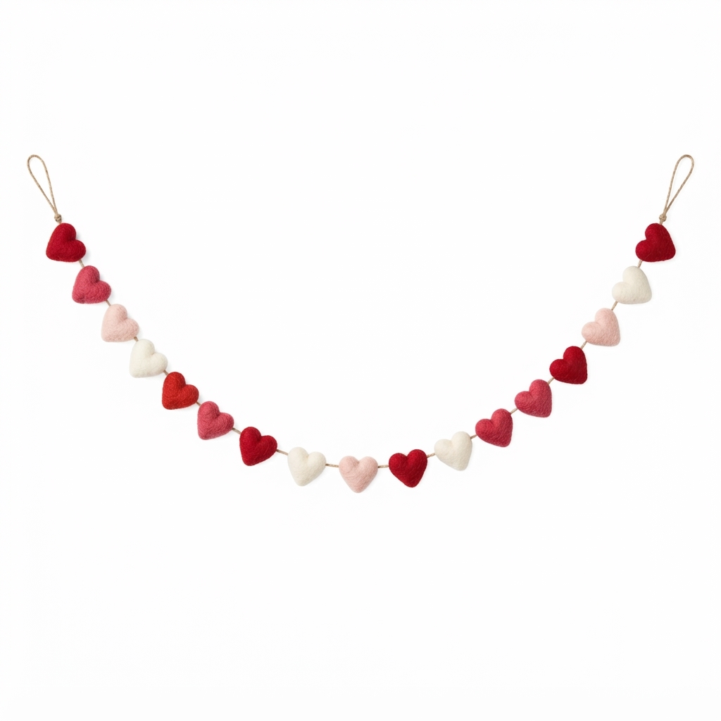 Felt Heart Garland