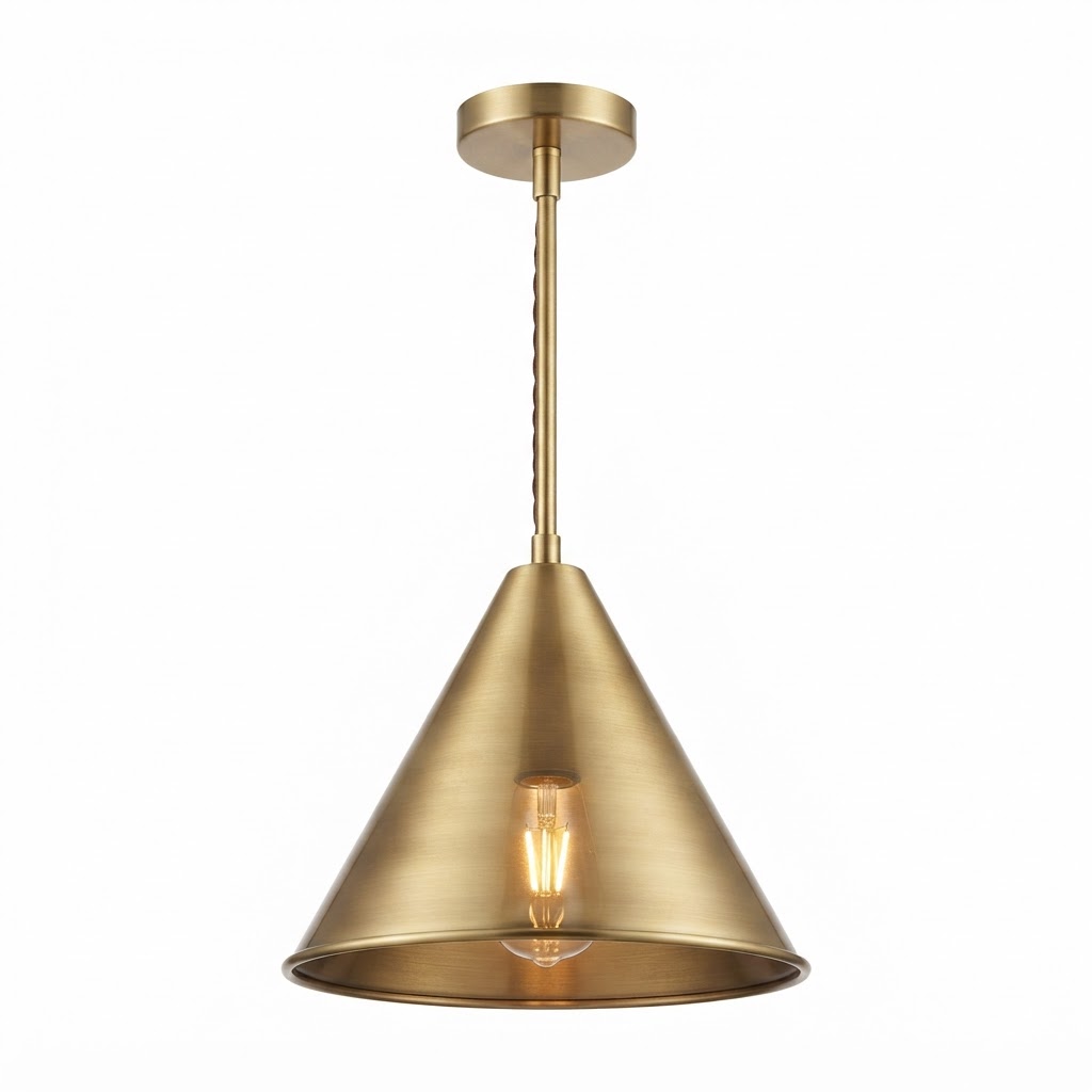 Brushed Brass Pendant Light
