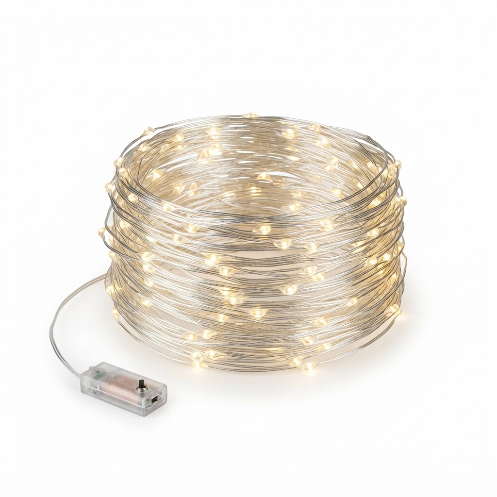 LED Fairy Lights with Silver Wire