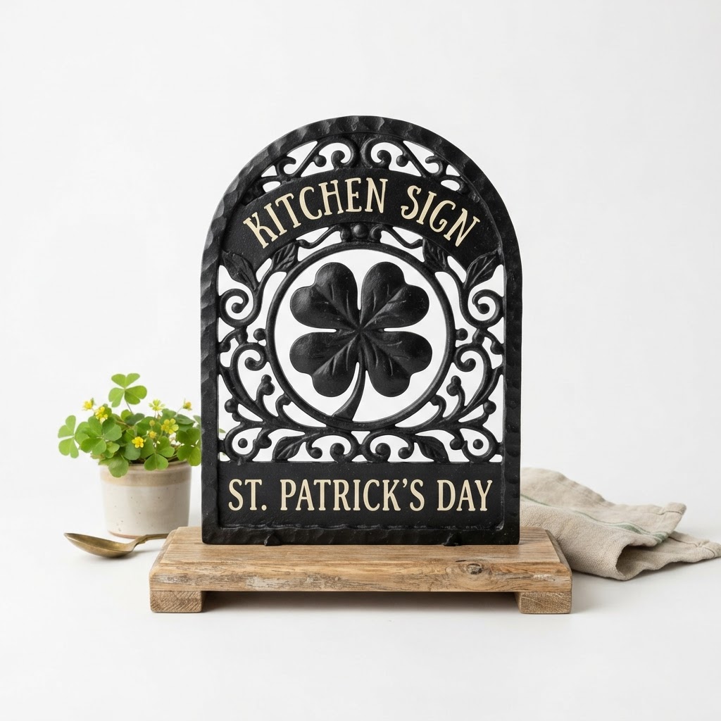 core Iron Clover Kitchen Sign
