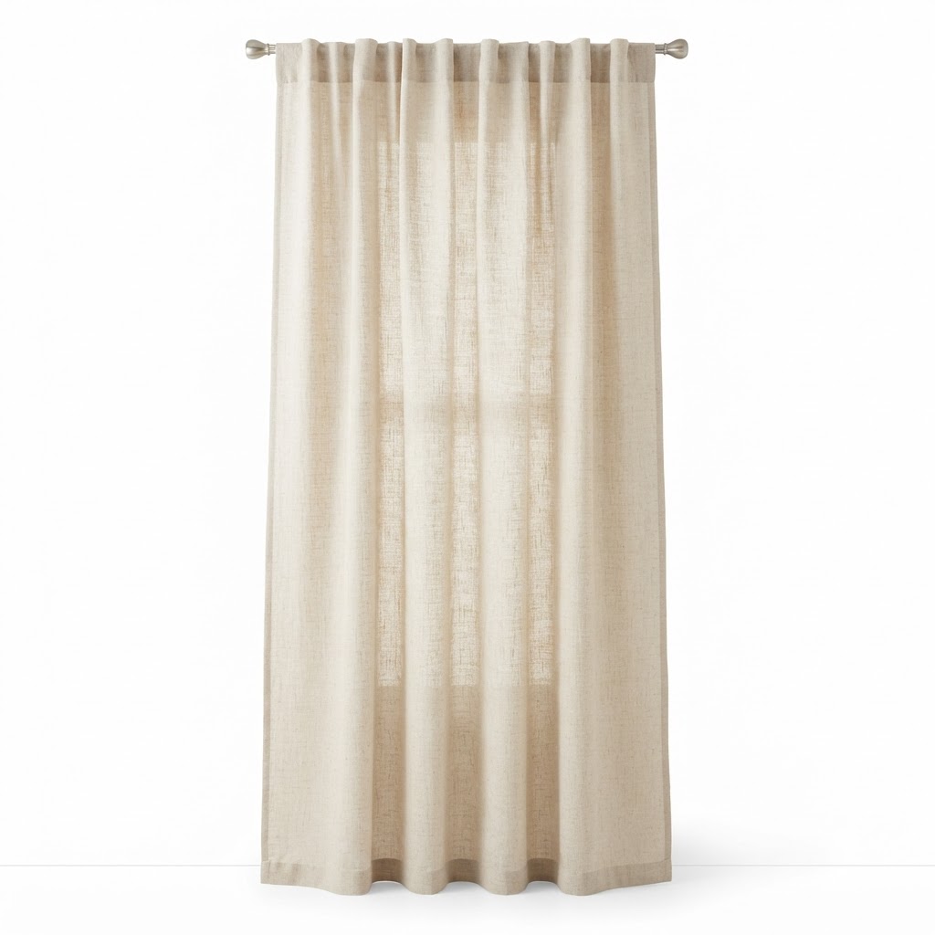Linen Blend Window Curtains