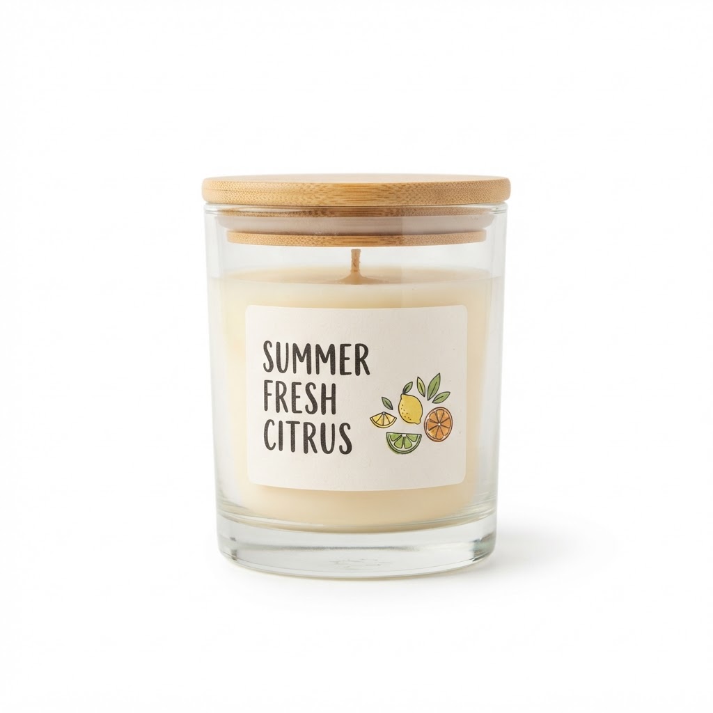 Summer Fresh Citrus Scented Candle