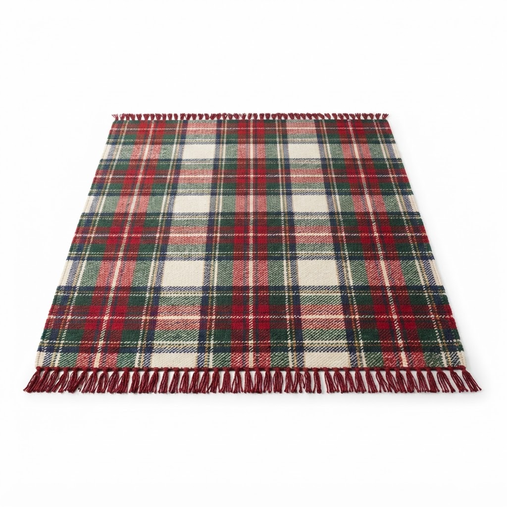 red and green area rug