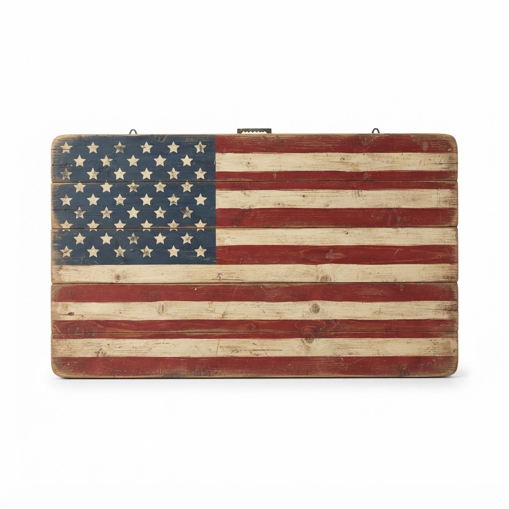 core American Flag Wall Art