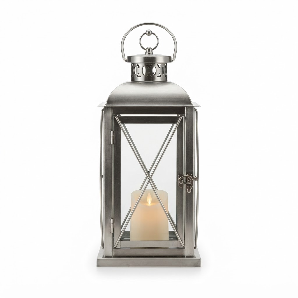 Brushed Metal Lantern