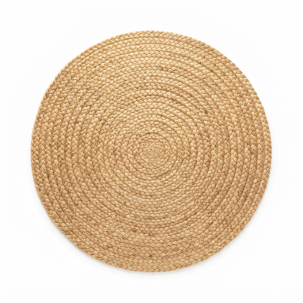 Jute Round Braided Area Rug