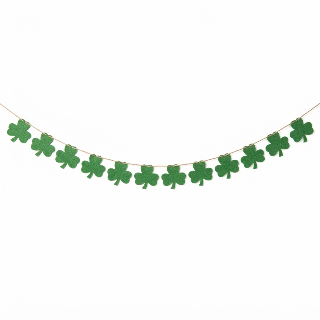 Shamrock Felt Garland Banner