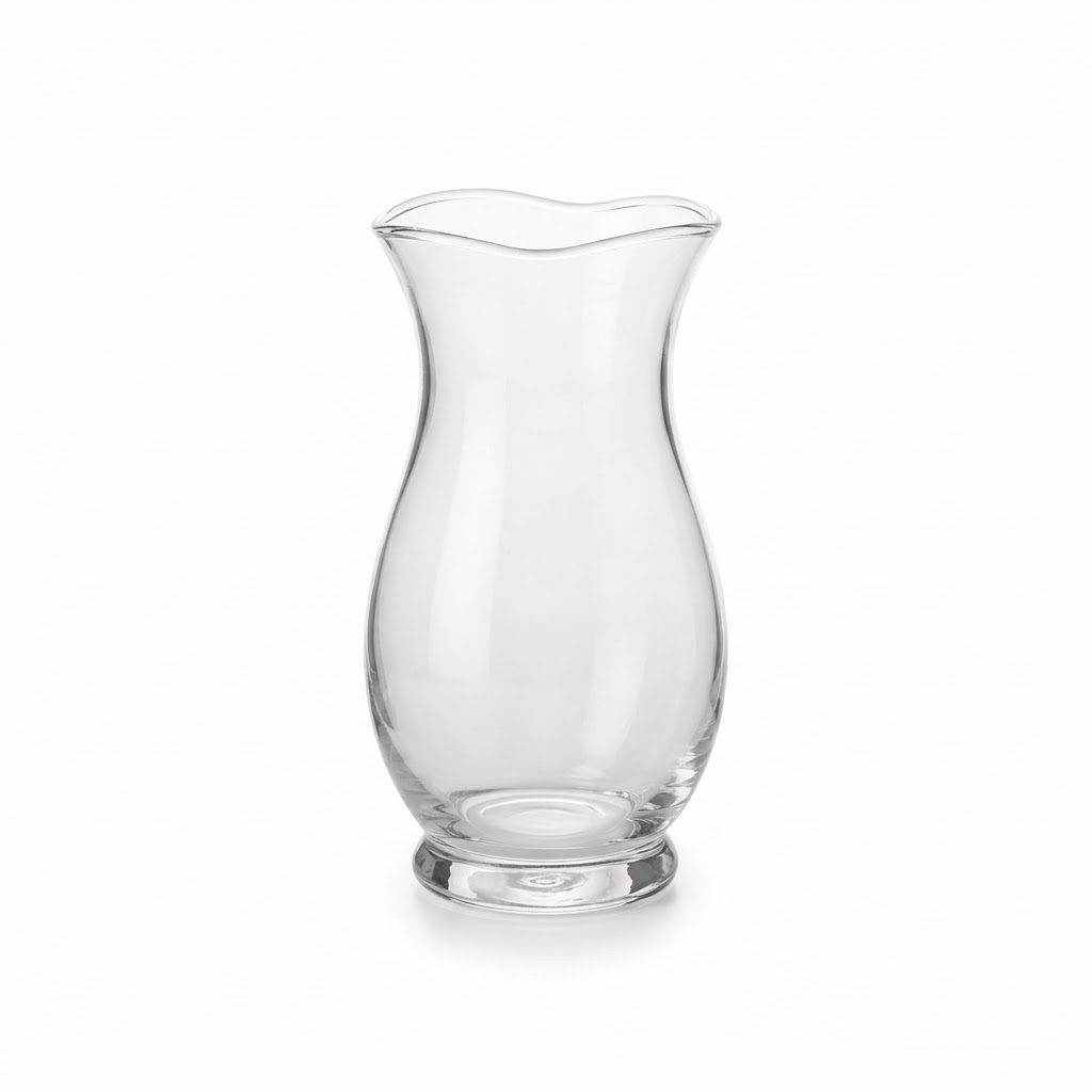 Clear Glass Spring Tulip Vase
