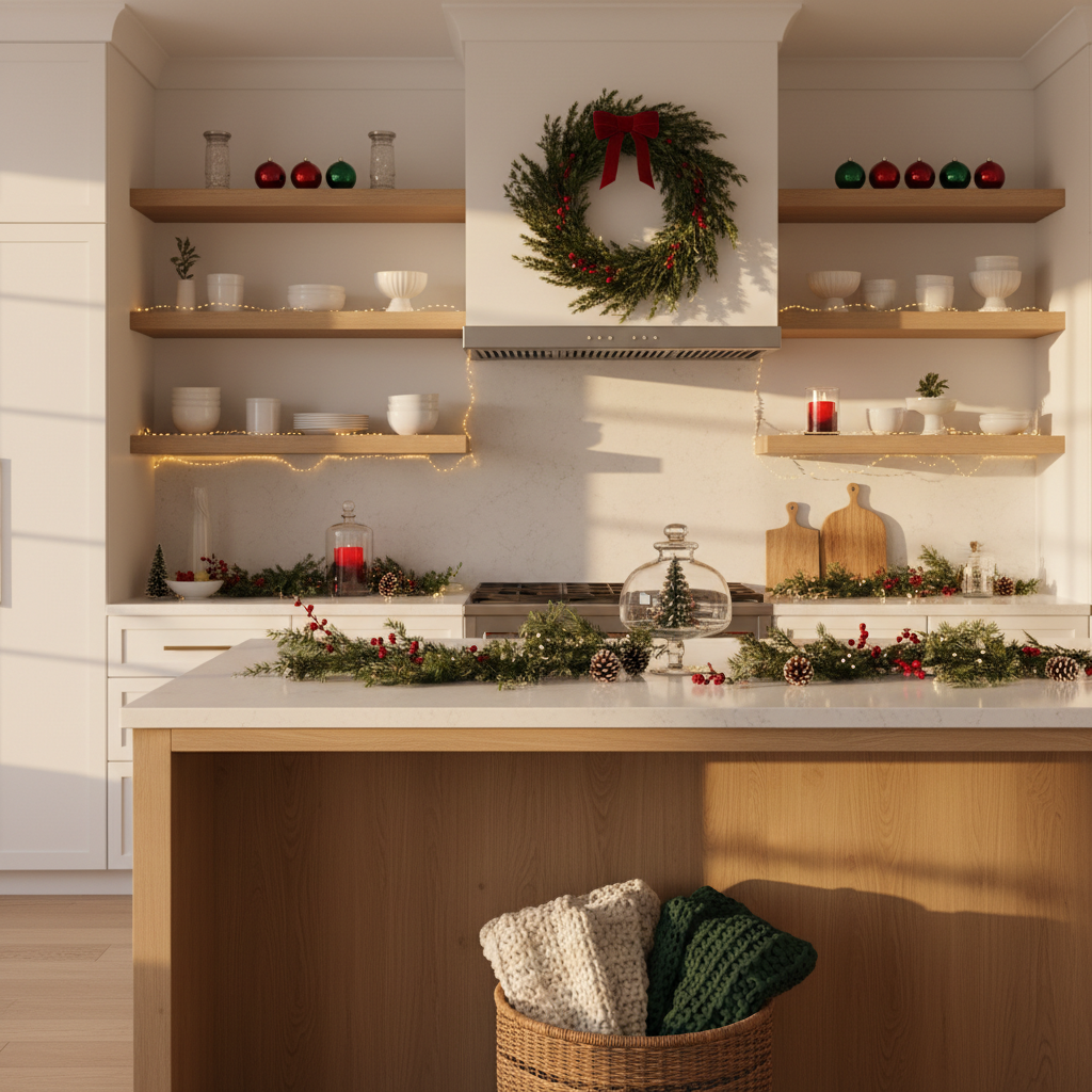 Minimalist Christmas Kitchen