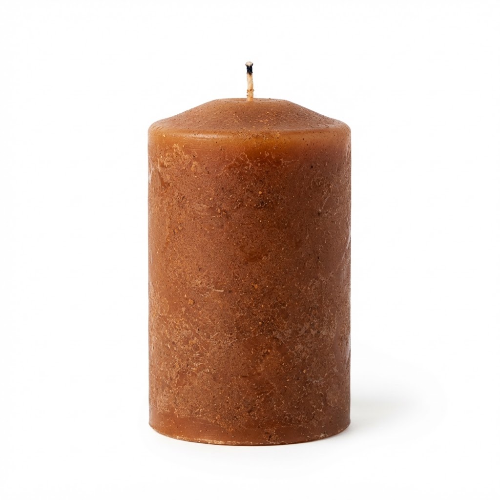 Scented Cinnamon Spice Pillar Candle