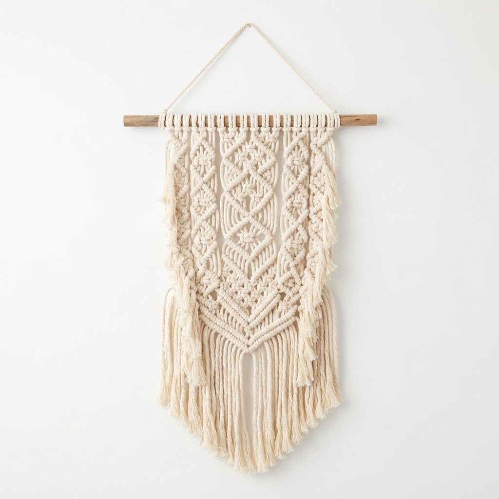 Cream Macrame Wall Hanging