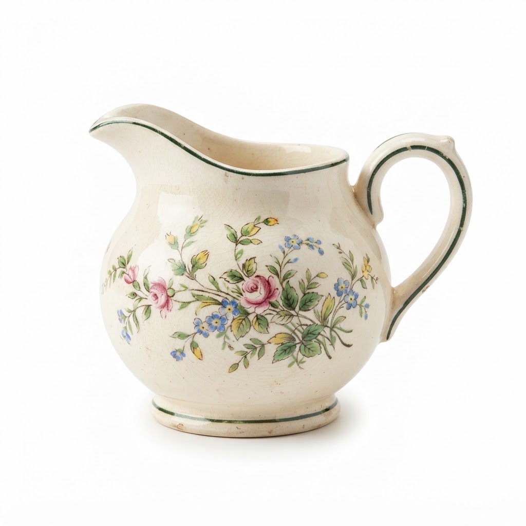 Antique Ceramic Cream Pitcher