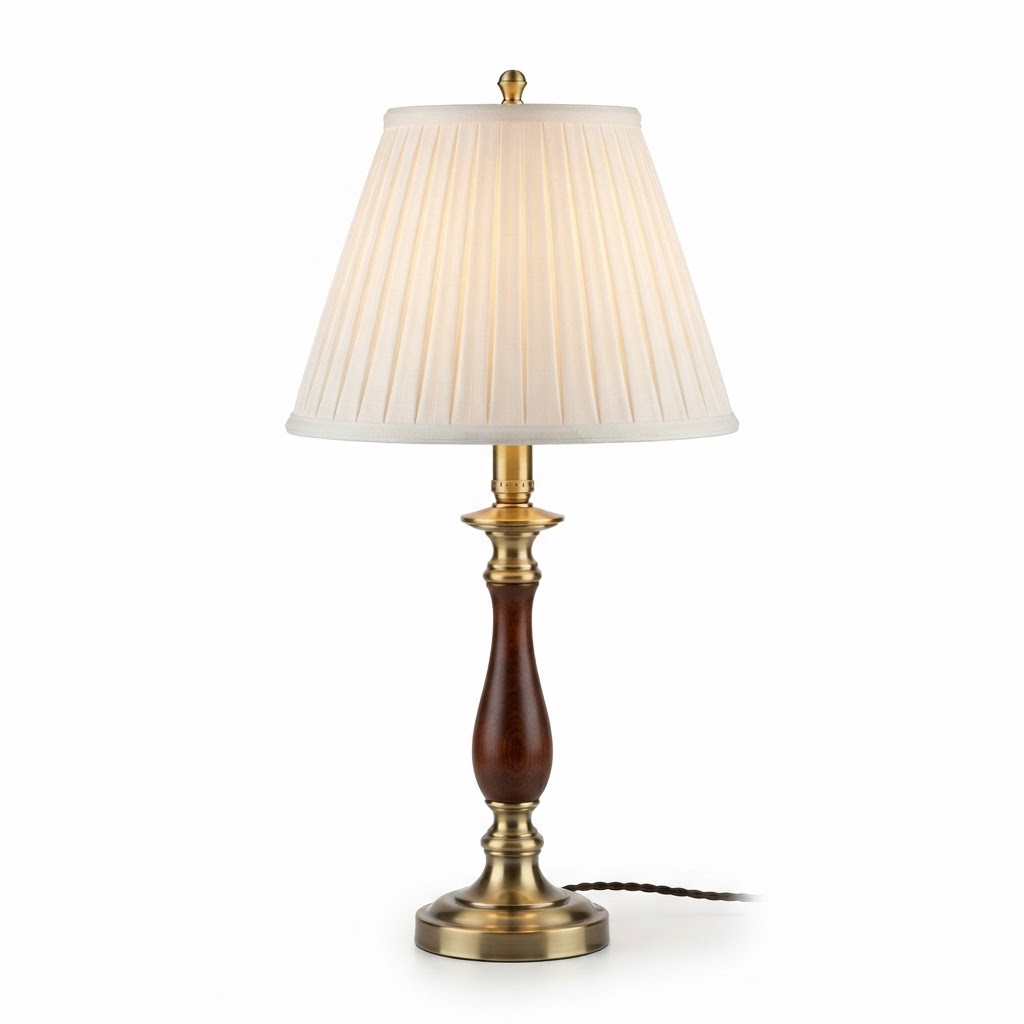 Classic Pleated Fabric Table Lamp