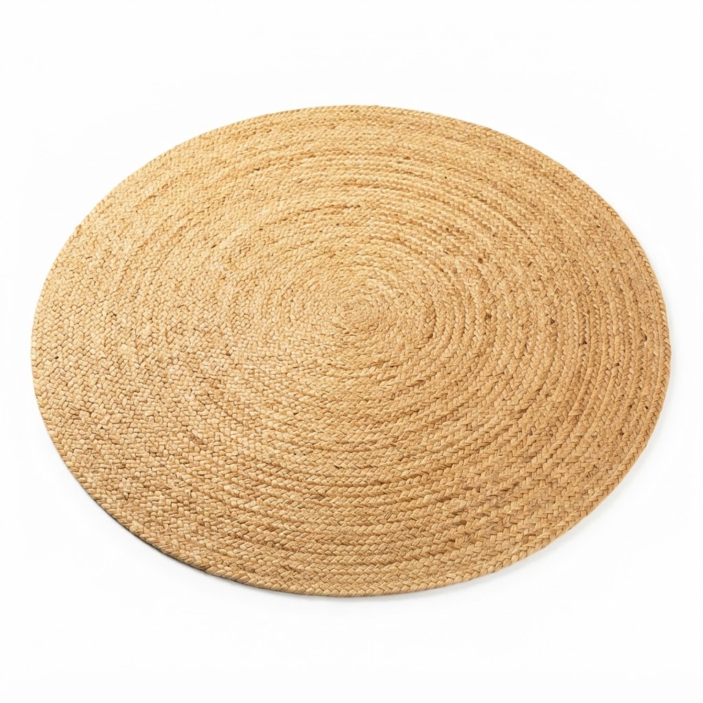 Natural Jute Circular Area Rug