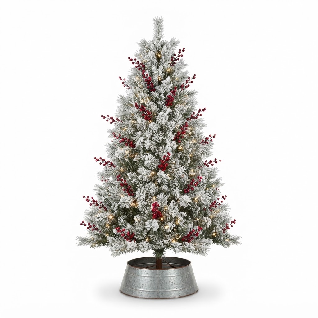 Frosted Berry Christmas Tree