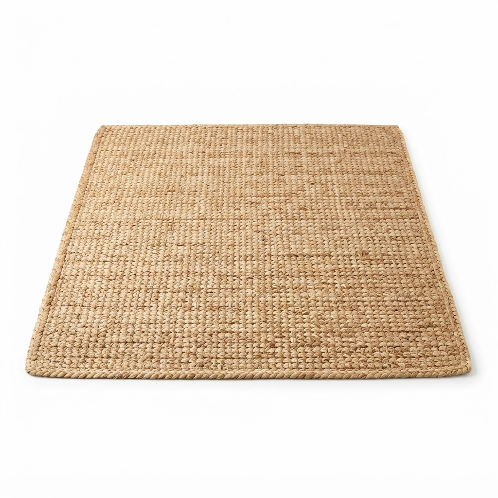 Textured Jute Kitchen Area Rug