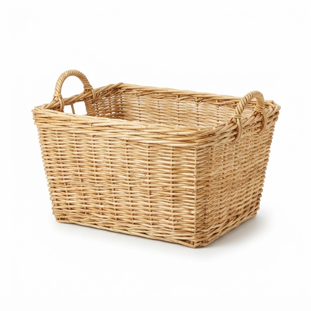 Natural Wicker Storage Basket