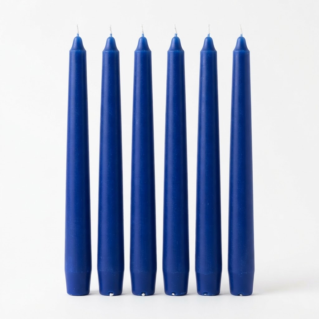 Blue Taper Candle Collection