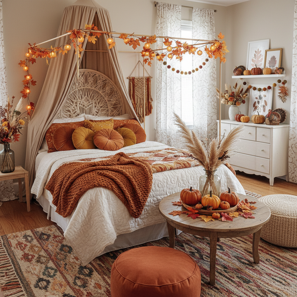 Boho Thanksgiving Child Bedroom (Girl)