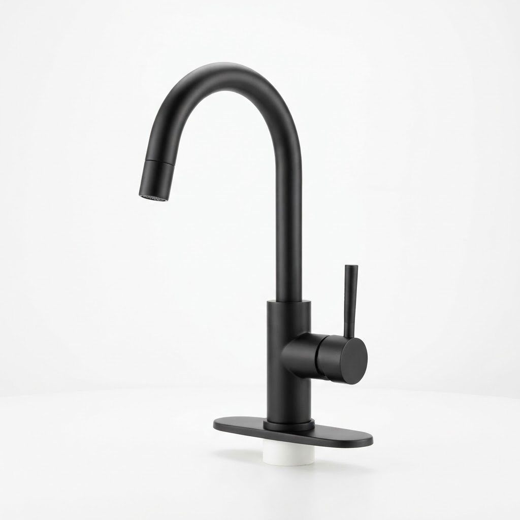 Matte Black Metal Faucet