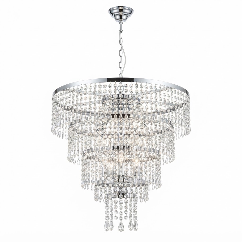 Crystal Tiered Chandelier