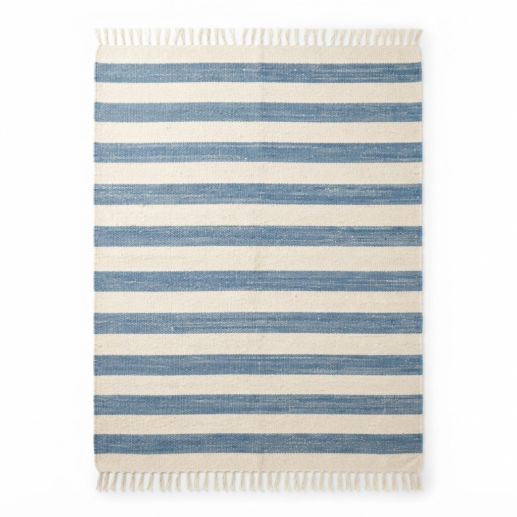 Striped Cotton Area Rug