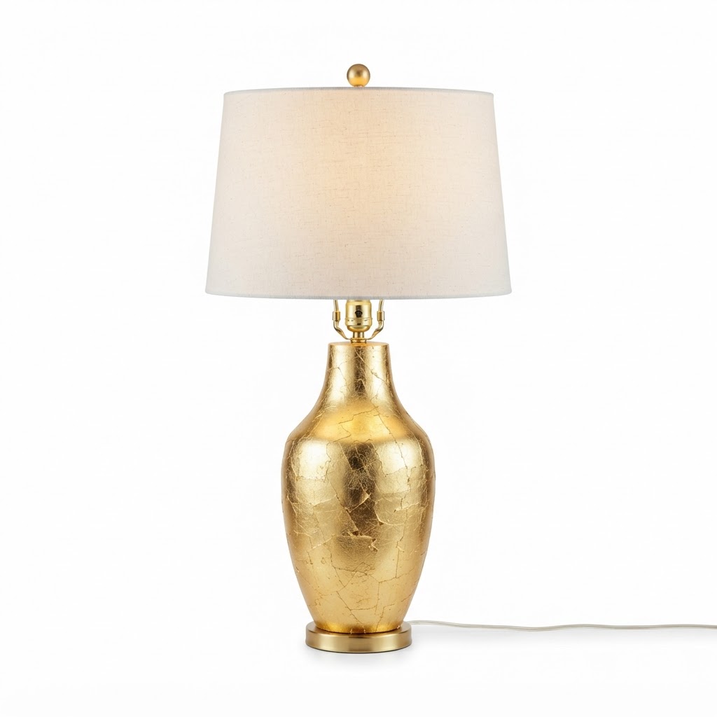 Gold Leaf Table Lamp