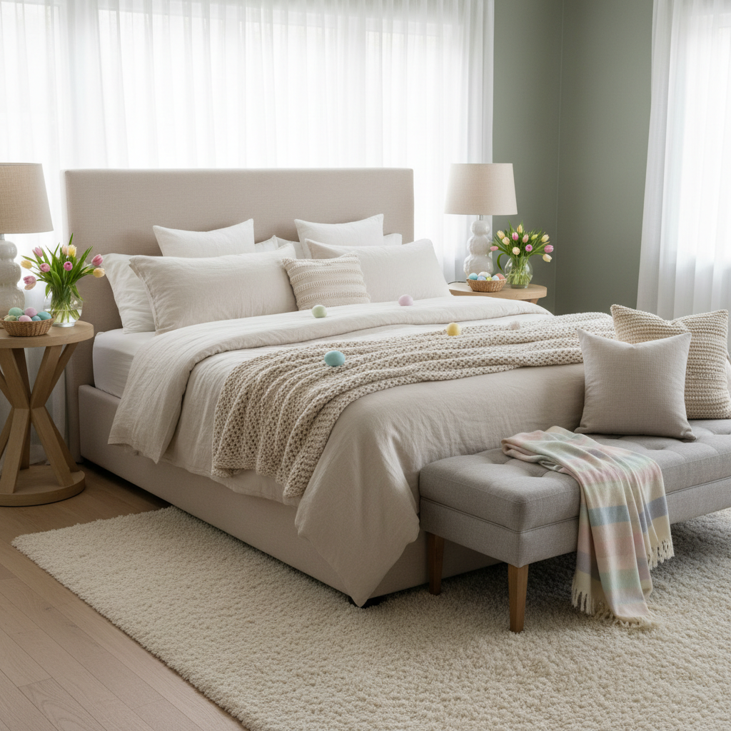 Minimalist Easter Master Bedroom