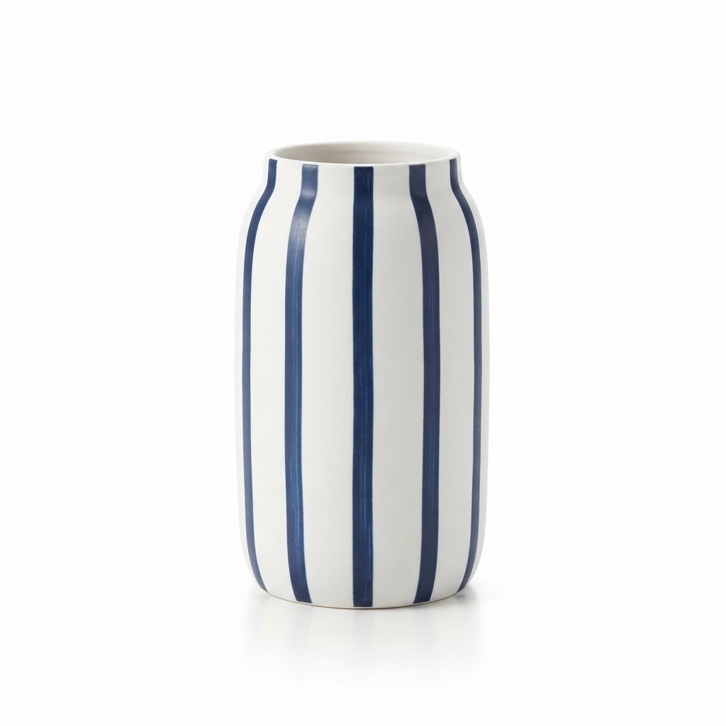Ceramic Striped Vases