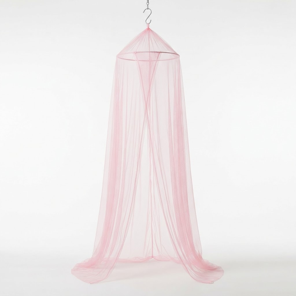 Romantic Sheer Pink Canopy Netting