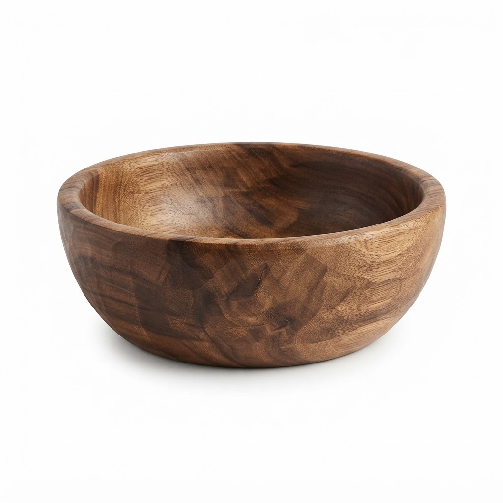 Handcrafted Wooden Fruit Bowl