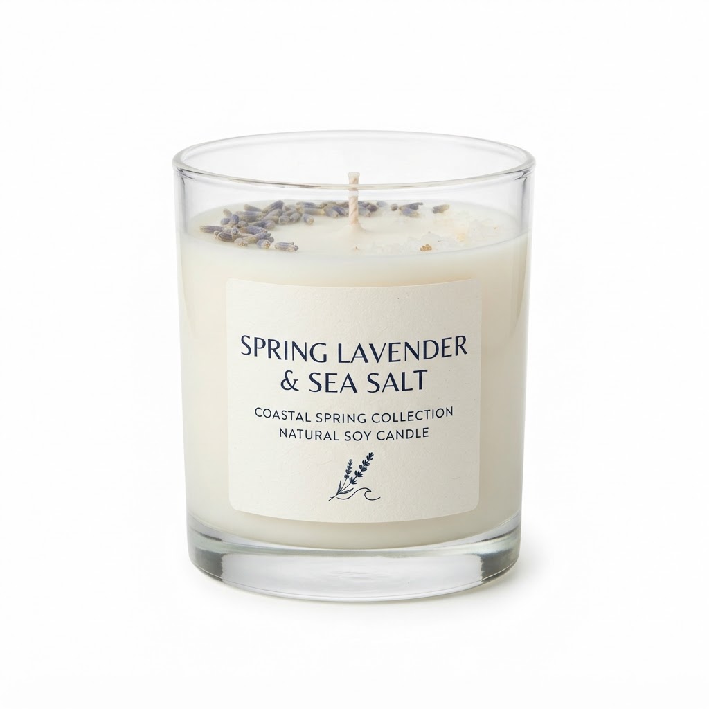 Spring Lavender & Sea Salt Candle