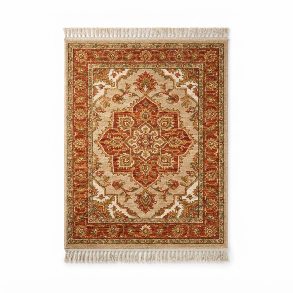 Harvest medallion area rug