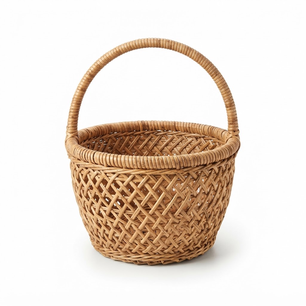 Woven Rattan Basket