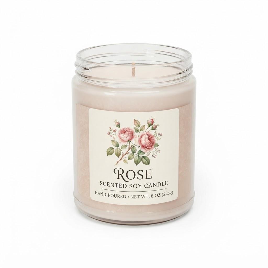 core Rose Scented Soy Candle