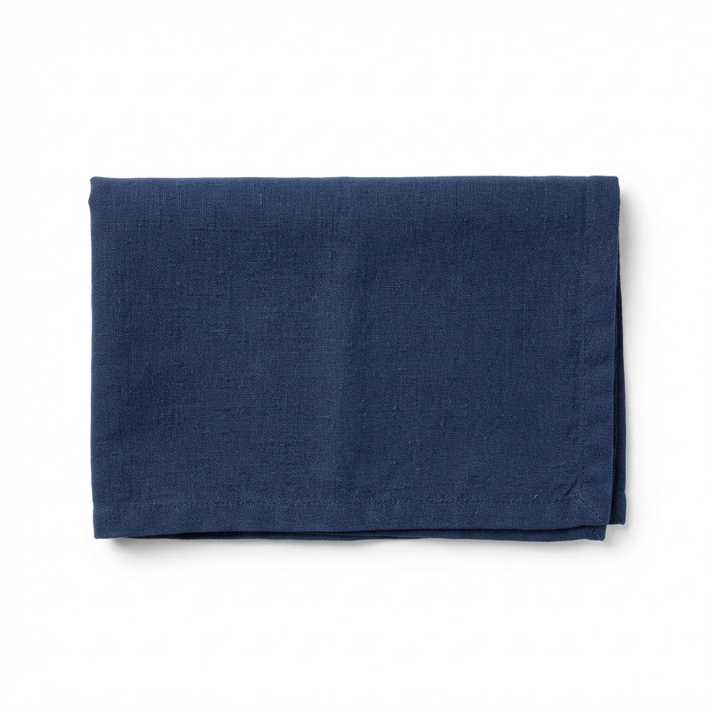 Navy Linen Dining Napkins