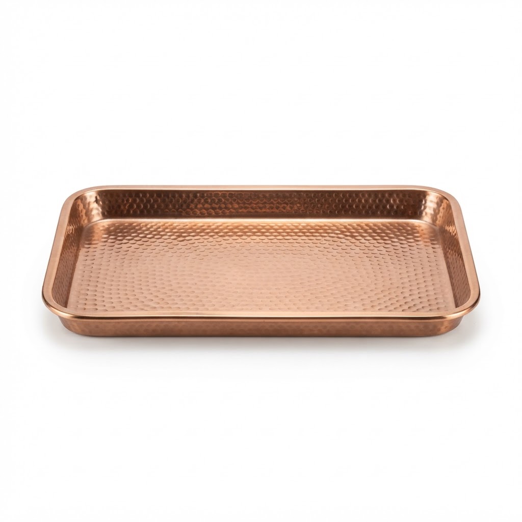 Copper Finish Vanity Tray