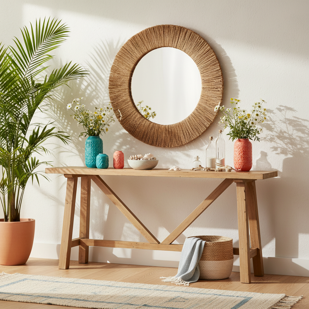 Minimalist Summer Entryway