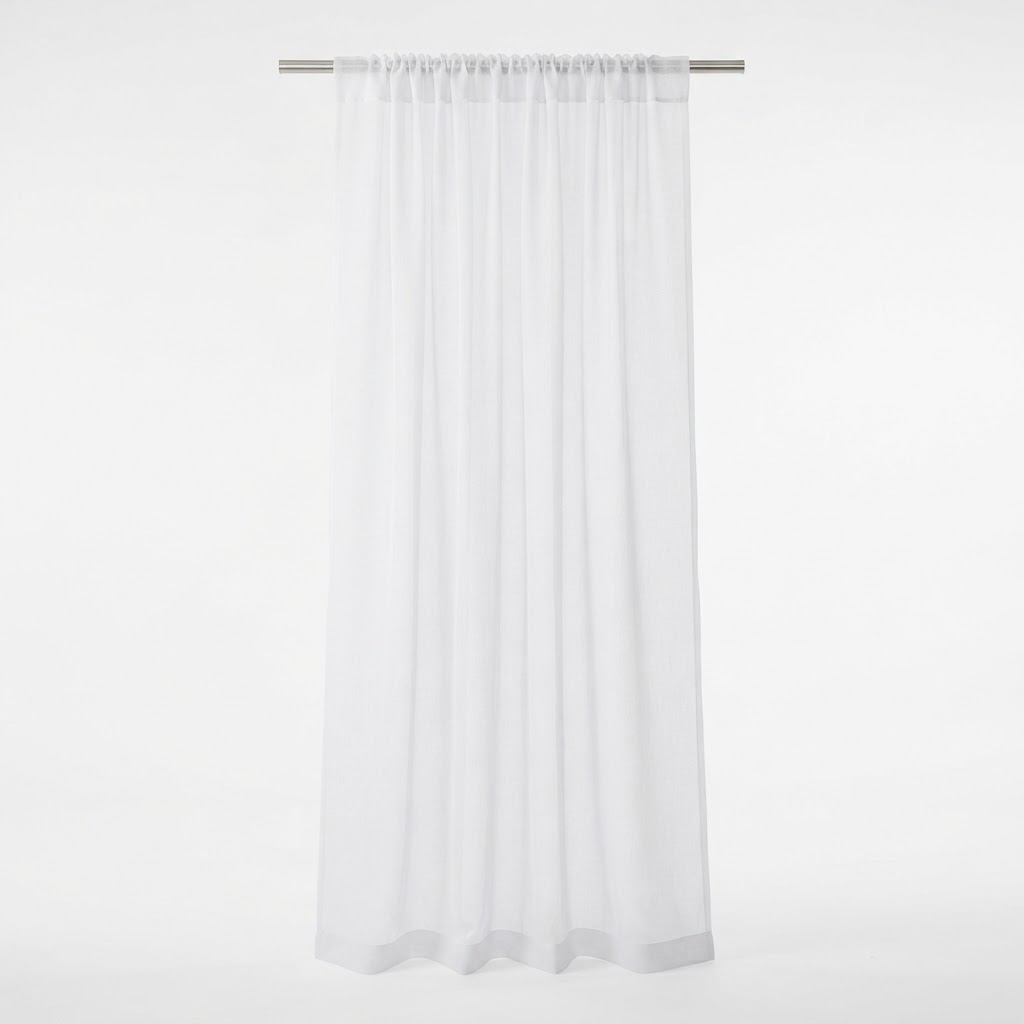 Sheer White Curtains