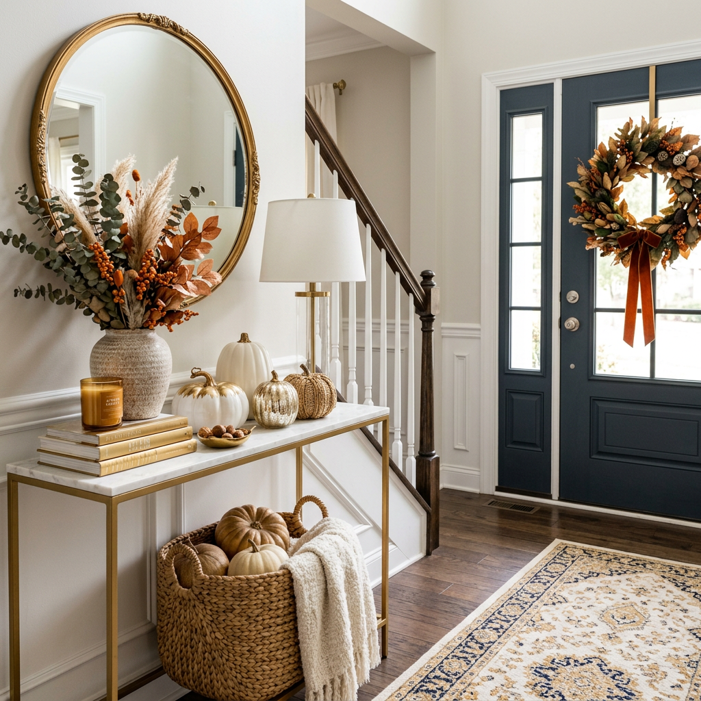 Glam Fall Entryway