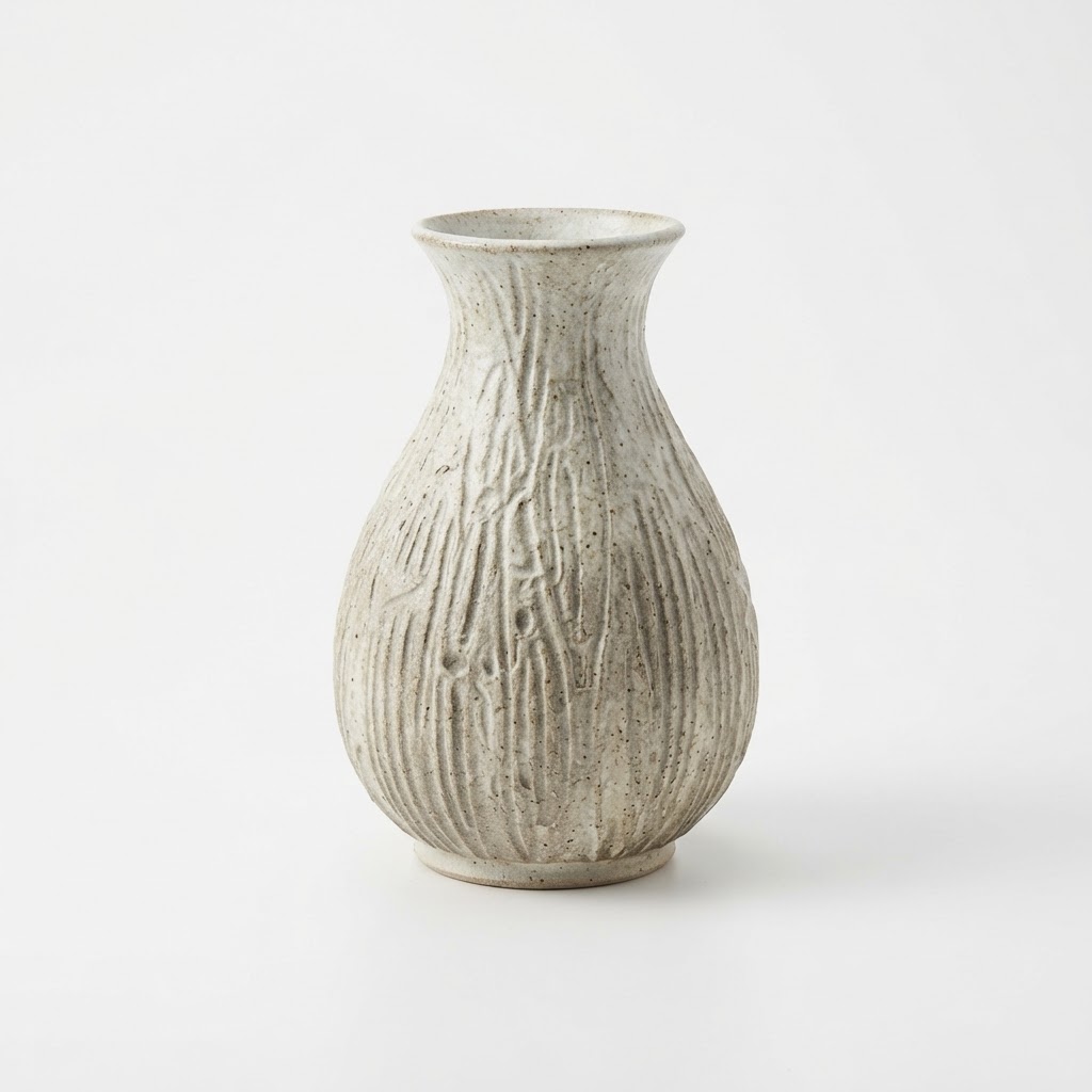 Ceramic Textured Tulip Vase