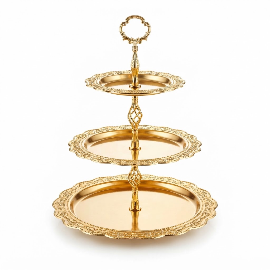 Gold Tiered Dessert Stand