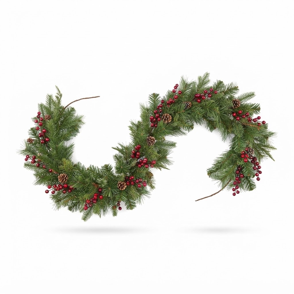 Pine and Berry Christmas Garland