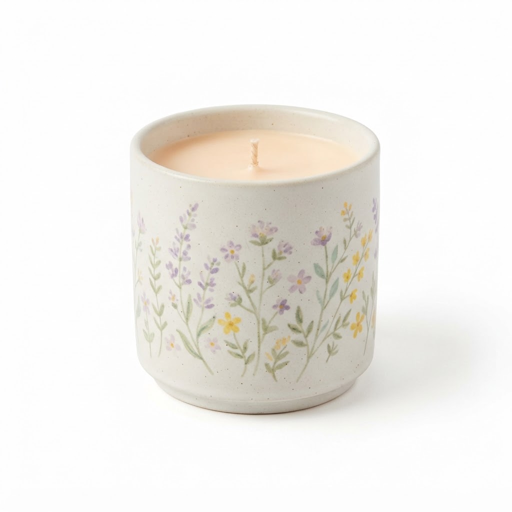 Soft Floral Scented Candle
