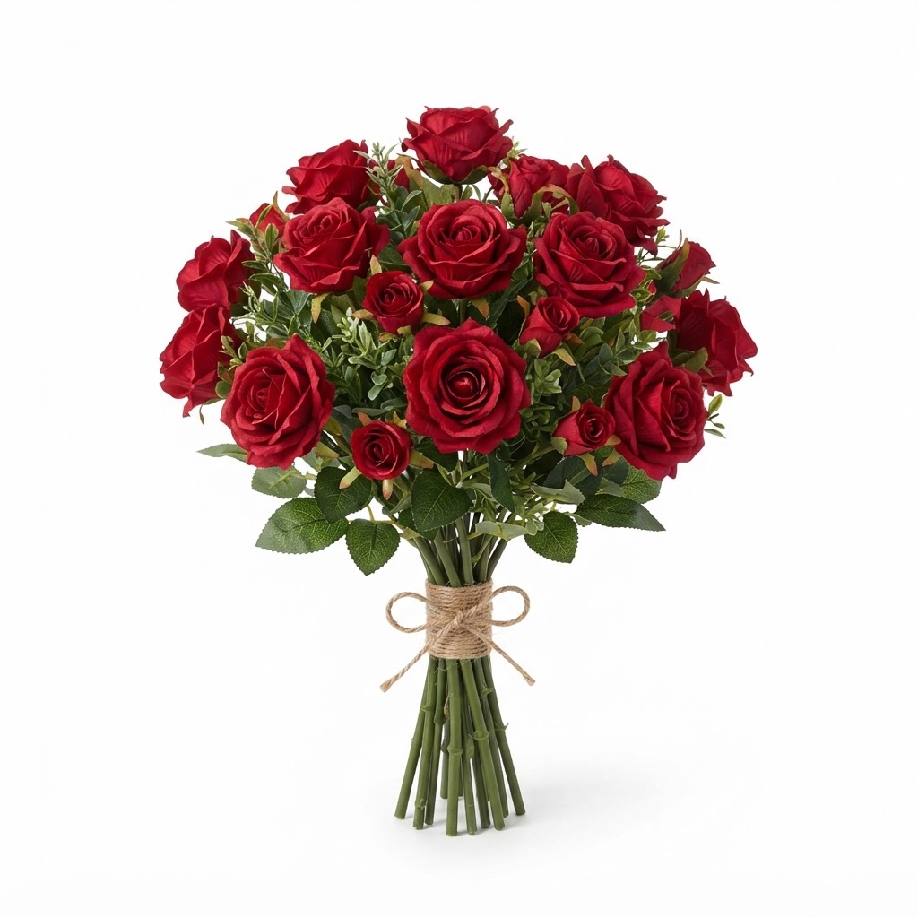 Artificial Red Rose Bouquet