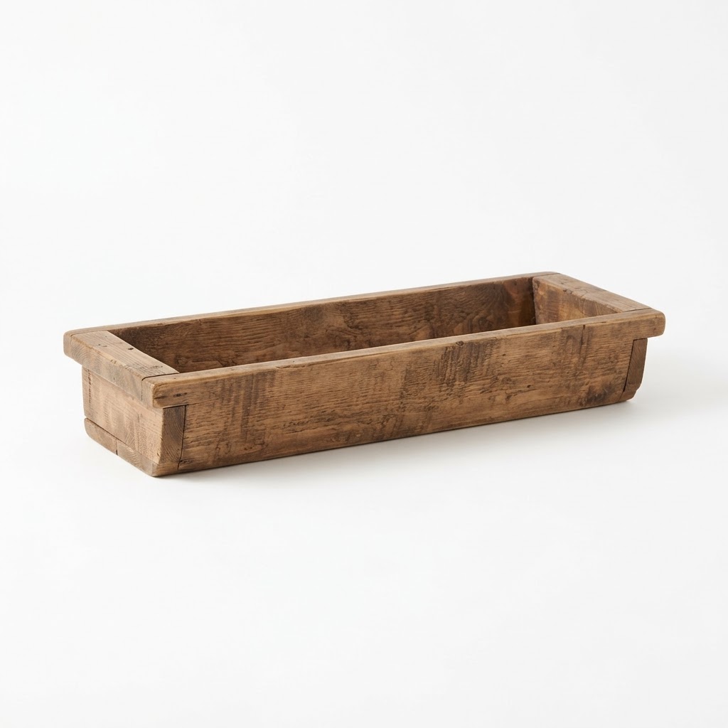 Wood Trough Centerpiece