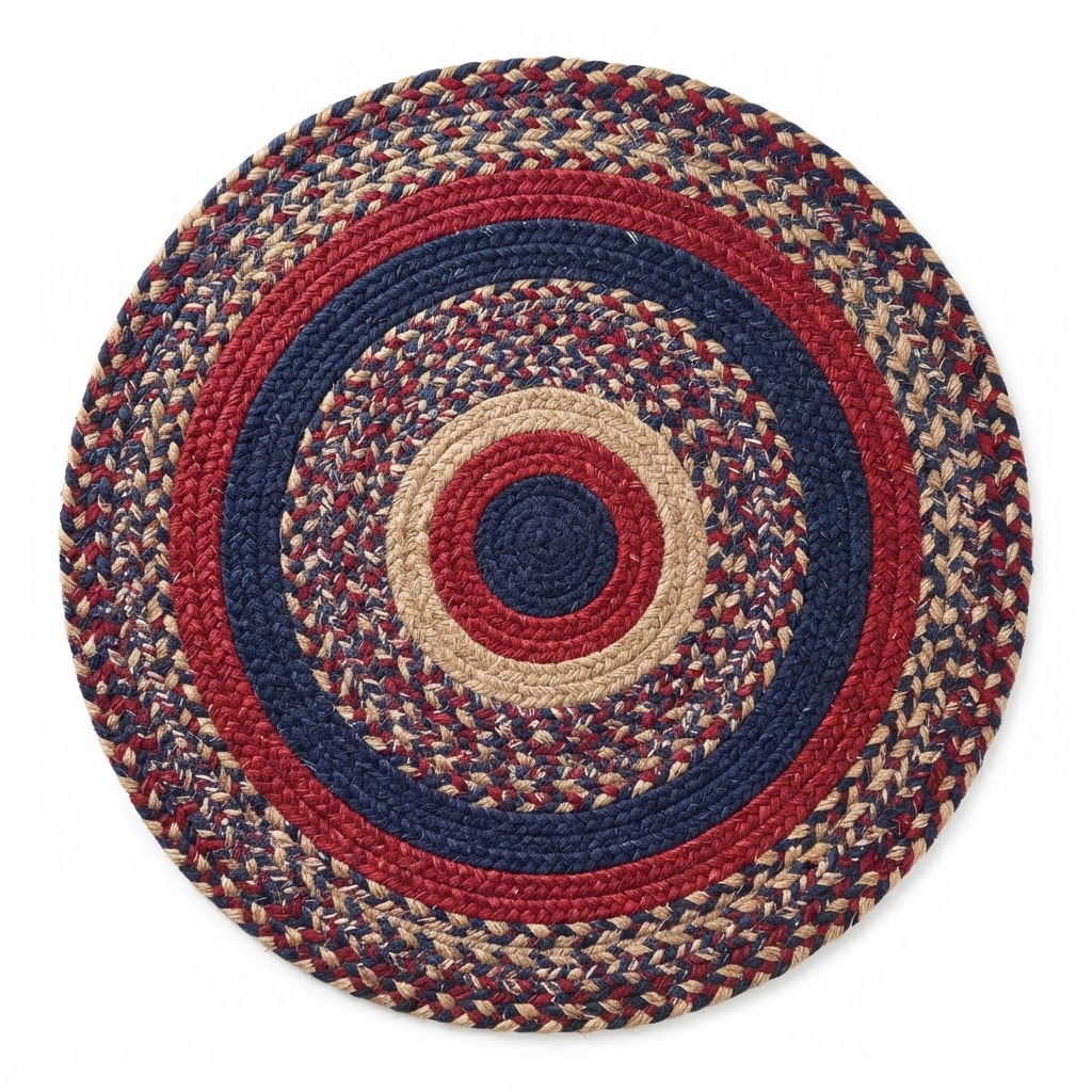 Braided Americana Area Rug